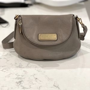 Marc by Marc Jacobs gray leather crossbody bag